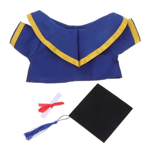 PENIKOKO 1 Satz Puppengraduationsoutfit mit Abnehmbarem Hut und Kleidungsstücken für Plüschtiere DIY Kostümset für Kreative Spielideen und Feierliche Anlässe PENIKOKO 1 Satz Puppengraduationsoutfit mit Abnehmbarem Hut und Kleidungsstücken für Plüschtiere DIY Kostümset für Kreative Spielideen und Feierliche Anlässe von PENIKOKO