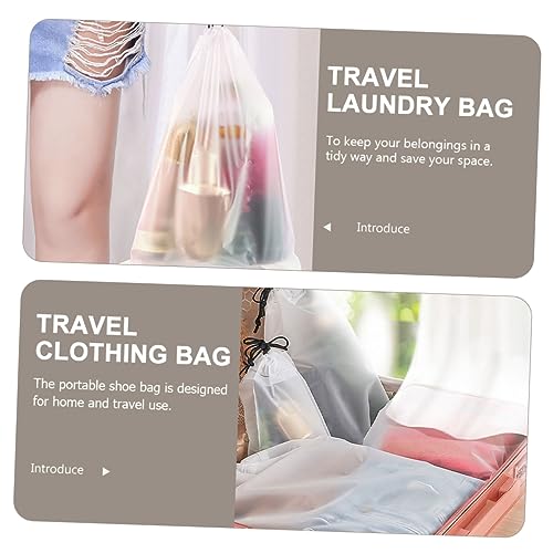 PENIKOKO 10 Stück Klare Zugbeutel Reise Toilettenartikel Tasche Schuh Aufbewahrung Beutel für Reisen und Organisation Transparentes Design für Schuhe und Zubehör PENIKOKO 10 Stück Klare Zugbeutel Reise Toilettenartikel Tasche Schuh Aufbewahrung Beutel für Reisen und Organisation Transparentes Design für Schuhe und Zubehör von PENIKOKO