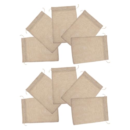 PENIKOKO 10 Stück Mini Jutesäckchen mit Kordelzug Vielseitige Leinensäckchen für Schmuck Aufbewahrung Geschenkverpackung Partybeutel Wiederverwendbare Stoffbeutel für Süßigkeiten und PENIKOKO 10 Stück Mini Jutesäckchen mit Kordelzug Vielseitige Leinensäckchen für Schmuck Aufbewahrung Geschenkverpackung Partybeutel Wiederverwendbare Stoffbeutel für Süßigkeiten und von PENIKOKO