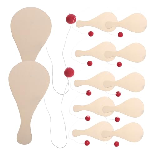 PENIKOKO 10 Stück Teiliges Holz Paddel Bälle für DIY Malspielzeug für Kreative Aktivitäten für Mädchen und Jungen Fördert Feinmotorik und Hand Augen Koordination PENIKOKO 10 Stück Teiliges Holz Paddel Bälle für DIY Malspielzeug für Kreative Aktivitäten für Mädchen und Jungen Fördert Feinmotorik und Hand Augen Koordination von PENIKOKO