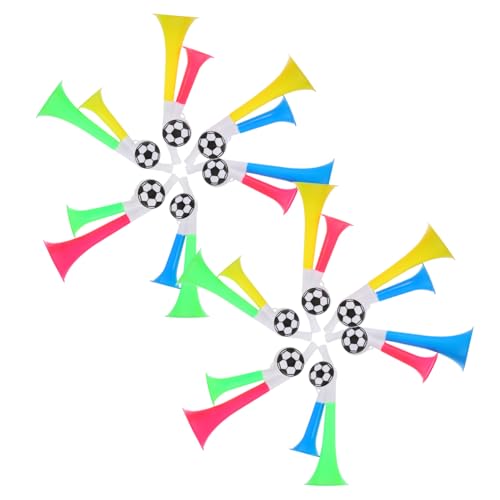 PENIKOKO 10 Stück Teiliges Laute Doppelrohr Fußballfanfare aus Handliches Stadionhorn für Fans bei Sportveranstaltungen Festivals und Partys Zufällige Farben und Designs PENIKOKO 10 Stück Teiliges Laute Doppelrohr Fußballfanfare aus Handliches Stadionhorn für Fans bei Sportveranstaltungen Festivals und Partys Zufällige Farben und Designs von PENIKOKO