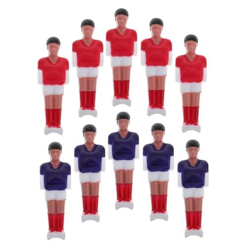 PENIKOKO 10 Stück Teiliges Set Mini Tischfußballspieler aus Harz Lebensechte Fußballpuppen für Tischkicker Ersatzteile Kompakte Spielfiguren für Tischfußball Reparatur und Mobiles Spiel von PENIKOKO