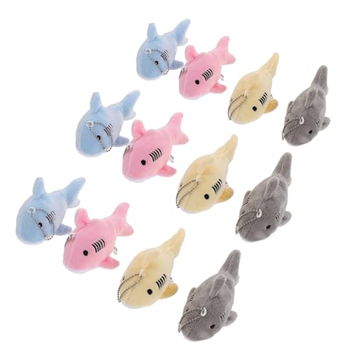 PENIKOKO 12 Stück Mini Plüsch Hai Schlüsselanhänger Weiche Tier-anhänger für Rucksack Tasche Meeresthema Partygeschenke Bunte Schlüsselanhänger Charmante Plüsch-hai-deko PENIKOKO 12 Stück Mini Plüsch Hai Schlüsselanhänger Weiche Tier-anhänger für Rucksack Tasche Meeresthema Partygeschenke Bunte Schlüsselanhänger Charmante Plüsch-hai-deko von PENIKOKO