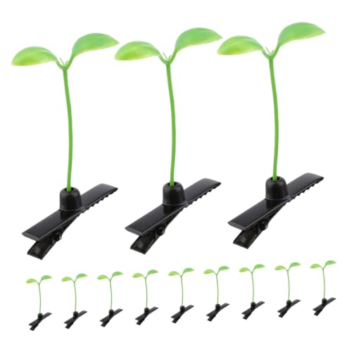 PENIKOKO 12 Stück Teiliges Bohnenkeim Haarspangen Niedliche Pflanzen Designs Sichere Haarklammern für Frauen und Mädchen Vielseitige Haar Accessoires für Dünnes Haar und Stylings von PENIKOKO