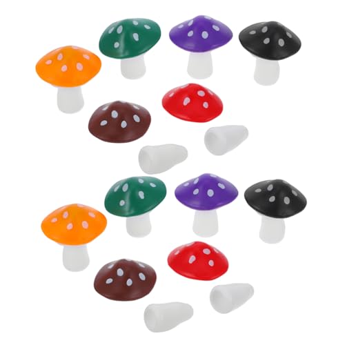 PENIKOKO 12 Stück Teiliges Mushroom Figuren für DIY Gartendekoration Farbenfrohe Pilzornamente aus Puppenhäuser und Kreative Bastelprojekte PENIKOKO 12 Stück Teiliges Mushroom Figuren für DIY Gartendekoration Farbenfrohe Pilzornamente aus Puppenhäuser und Kreative Bastelprojekte von PENIKOKO