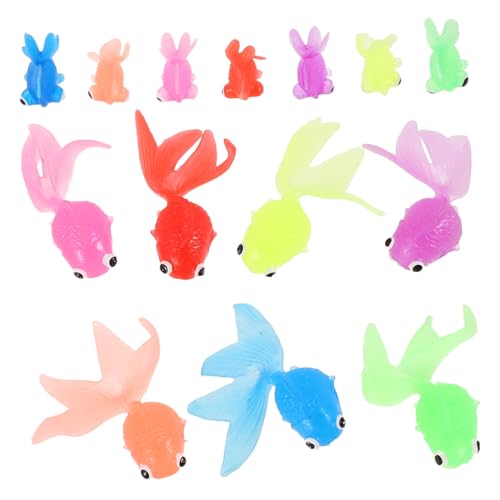 PENIKOKO 14 Stück Simulation Eines Goldfischspielzeugs Ornament Wasserspielzeug Party Künstlicher Fisch Miniatur Dekoration Künstliche Aquarienfische Für Bad Plastik PENIKOKO 14 Stück Simulation Eines Goldfischspielzeugs Ornament Wasserspielzeug Party Künstlicher Fisch Miniatur Dekoration Künstliche Aquarienfische Für Bad Plastik von PENIKOKO