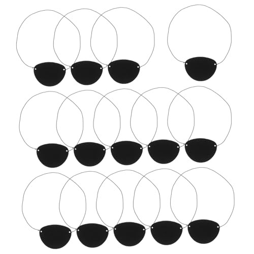 PENIKOKO 14 Stück Teiliges Piraten Augenklappen für Schwarze Filz Augenklappe mit Weichem Gummiband Lustiges Piratenmotiv Partyzubehör für Halloween Kostüme und Festivalspaß PENIKOKO 14 Stück Teiliges Piraten Augenklappen für Schwarze Filz Augenklappe mit Weichem Gummiband Lustiges Piratenmotiv Partyzubehör für Halloween Kostüme und Festivalspaß von PENIKOKO