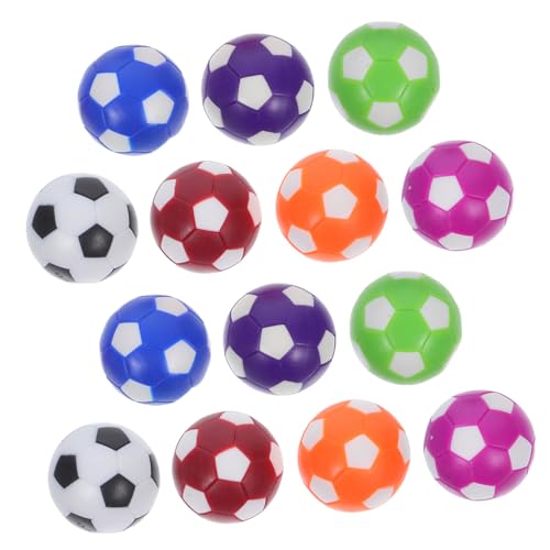 PENIKOKO 14 Stück Teiliges Tischfußball Ersatzball Bunte Mini Fußball Kugeln für Kickertisch Indoor Familienunterhaltung Tischkicker Zubehör für Flüssiges Spiel von PENIKOKO