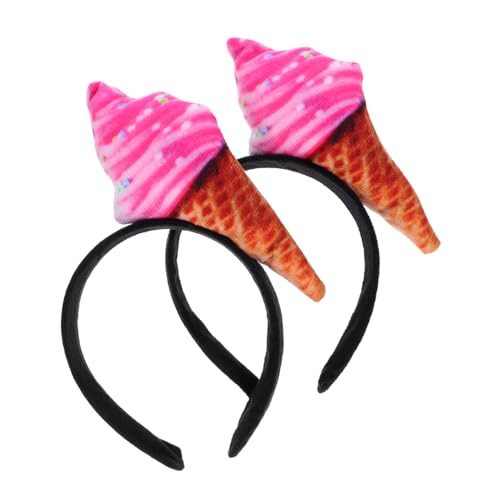 PENIKOKO 2 Stück Eiscreme Haarband mit Lustiger Eistüten Vielseitiges Party Kostümzubehör und Stirnband zum Waschen und Schminken Geeignet für Cosplay und Alltag PENIKOKO 2 Stück Eiscreme Haarband mit Lustiger Eistüten Vielseitiges Party Kostümzubehör und Stirnband zum Waschen und Schminken Geeignet für Cosplay und Alltag von PENIKOKO