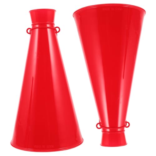 PENIKOKO 2 Stück Megaphone aus Robustem Kunststoff Leichte Sportspielzeug tröten zum Anfeuern bei Sportveranstaltungen und Partys Tragbare Cheerleading Megaphone für Fans und Jubelnde von PENIKOKO