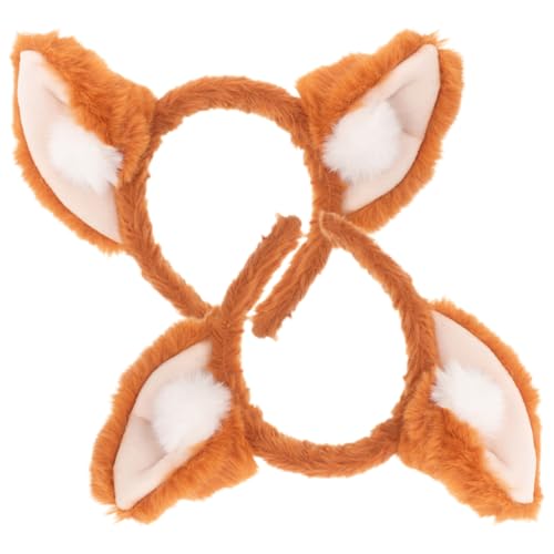 PENIKOKO 2 Stück Teiliges Fuchsohren Haarreif Erwachsene Verstellbar Braun Kuschelig Fuchs Ohren Stirnband Karneval Party Cosplay Kostüm Zubehör PENIKOKO 2 Stück Teiliges Fuchsohren Haarreif Erwachsene Verstellbar Braun Kuschelig Fuchs Ohren Stirnband Karneval Party Cosplay Kostüm Zubehör von PENIKOKO