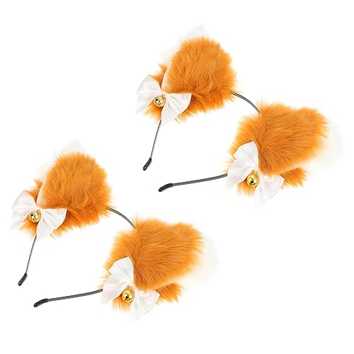 PENIKOKO 2 Stück Teiliges Katzenohren Haarband für Cosplay und Partys Plüsch Tierohren Haarschmuck für für Halloween und Geburtstagsfeiern PENIKOKO 2 Stück Teiliges Katzenohren Haarband für Cosplay und Partys Plüsch Tierohren Haarschmuck für für Halloween und Geburtstagsfeiern von PENIKOKO