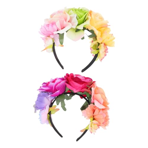 PENIKOKO 2 Stück Teiliges Rosen design Haarband Breiter Haarreif mit Künstlichen Blumen Modischer Kopfschmuck für Foto Cosplay Themenpartys und Festliche Anlässe PENIKOKO 2 Stück Teiliges Rosen design Haarband Breiter Haarreif mit Künstlichen Blumen Modischer Kopfschmuck für Foto Cosplay Themenpartys und Festliche Anlässe von PENIKOKO