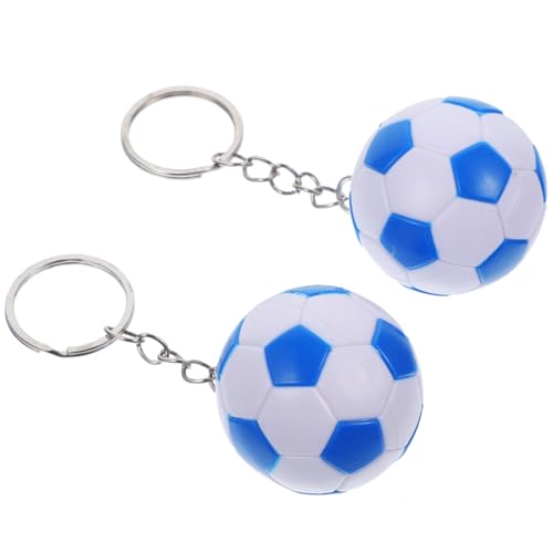 PENIKOKO 2 Stücke Fußball Schlüsselanhänger Blau Kreative Partygeschenke und Karnevalsbelohnungen für Jungen und Mädchen Langlebiger Fußball Anhänger für Tasche Handy Autoschlüssel PENIKOKO 2 Stücke Fußball Schlüsselanhänger Blau Kreative Partygeschenke und Karnevalsbelohnungen für Jungen und Mädchen Langlebiger Fußball Anhänger für Tasche Handy Autoschlüssel von PENIKOKO