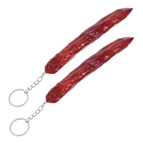PENIKOKO 2pcs Simulierte Wurst Keychain Gefälschte Food Key Ring Imitation Food Keychain Künstliche Lebensee Wurstmodell PENIKOKO 2pcs Simulierte Wurst Keychain Gefälschte Food Key Ring Imitation Food Keychain Künstliche Lebensee Wurstmodell von PENIKOKO
