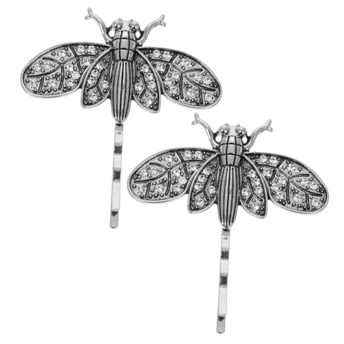 PENIKOKO 2stücke Vintage Libelle Haarspangen Für Frauen Kleine Dekorative Haarnadeln Aus Exquisiter Haarschmuck Für Mädchen Party-accessoires von PENIKOKO