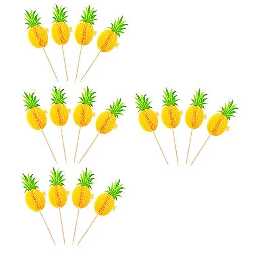 PENIKOKO 30 Stück Teiliges Hawaii Party Kuchenstecker Dekorative Tortenaufsätze für Geburtstagskuchen und Muffins für Luau Themenfeiern und Besondere Anlässe von PENIKOKO