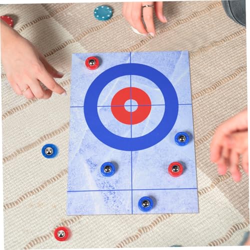 PENIKOKO 32 Stück Teiliges Mini Shuffleboard Zubehör Langlebige Rollperlen und Pucks für Tischfußball und Curling Spiele Kompatibel mit Verschiedenen Tischspielgeräten für Party und von PENIKOKO