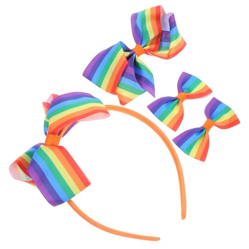 PENIKOKO 4 STÜCKE Regenbogen Stirnbänder mit Schleife Unisex Haarschmuck aus Weichem Langlebigem Gestreiftes Design für Pride Day Paraden Partys und Hochzeit Komfortabel für Haartypen PENIKOKO 4 STÜCKE Regenbogen Stirnbänder mit Schleife Unisex Haarschmuck aus Weichem Langlebigem Gestreiftes Design für Pride Day Paraden Partys und Hochzeit Komfortabel für Haartypen von PENIKOKO