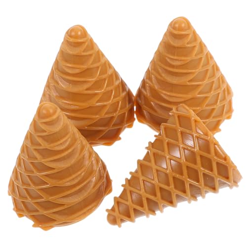 PENIKOKO 4 Stück Teiliges Set Mini Eiswaffeln Realistische Nachbildung für Spielküchen Dekoration und Kreative Aktivitäten Robustes Material Wiederverwendbar für Spaß PENIKOKO 4 Stück Teiliges Set Mini Eiswaffeln Realistische Nachbildung für Spielküchen Dekoration und Kreative Aktivitäten Robustes Material Wiederverwendbar für Spaß von PENIKOKO