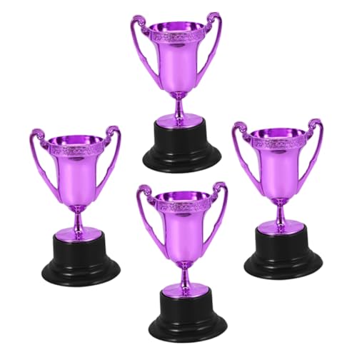PENIKOKO 4 Stück Trophäendekoration Trophäenmodelle Aus Kunststoff -trophäe-Requisite Party-trophäen- Kinderpreis Trophäe Party-trophäen-Requisite Mini-trophäen Violett Plastik PENIKOKO 4 Stück Trophäendekoration Trophäenmodelle Aus Kunststoff -trophäe-Requisite Party-trophäen- Kinderpreis Trophäe Party-trophäen-Requisite Mini-trophäen Violett Plastik von PENIKOKO