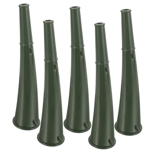PENIKOKO 5 Stück Teiliges Horn aus Langlebigem Kunststoff Laute Krachmacher für Outdoor Training und Sportveranstaltungen Tragbare Grüne Horn tröten für Wettkämpfe und Fans von PENIKOKO
