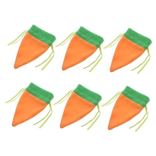 PENIKOKO 6 Stück Karottenbündeltasche Goodie-Bags für Schmuck Besteckhalter aus Filz Kaninchen-Tragetaschen Geschenktüten mit Kordelzug Ostertüten Osterpartyzubehör Plüschstoffe Orange PENIKOKO 6 Stück Karottenbündeltasche Goodie-Bags für Schmuck Besteckhalter aus Filz Kaninchen-Tragetaschen Geschenktüten mit Kordelzug Ostertüten Osterpartyzubehör Plüschstoffe Orange von PENIKOKO