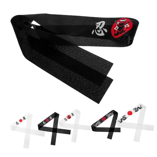 PENIKOKO 6 Stück Teiliges Ninja Stirnband aus Strapazierfähigem Polyester für Schüler Samurai Inspiriertes Design Geeignet für Karate Kochen Partys und Japanische Kostümdekoration PENIKOKO 6 Stück Teiliges Ninja Stirnband aus Strapazierfähigem Polyester für Schüler Samurai Inspiriertes Design Geeignet für Karate Kochen Partys und Japanische Kostümdekoration von PENIKOKO