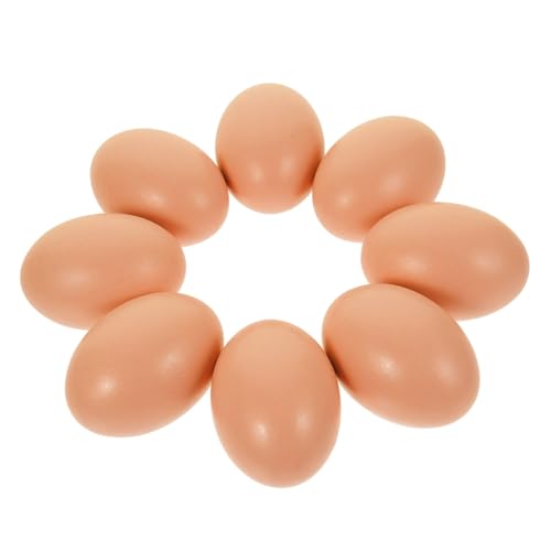 PENIKOKO 8 Stück Teiliges Künstliche Holzeier für Geflügelhaltung Glatte Oberfläche DIY Bemalbare Osterdeko Realistische Trainings Eier für Hühner und Enten Natürliche Beige Farbe Holz Eier PENIKOKO 8 Stück Teiliges Künstliche Holzeier für Geflügelhaltung Glatte Oberfläche DIY Bemalbare Osterdeko Realistische Trainings Eier für Hühner und Enten Natürliche Beige Farbe Holz Eier von PENIKOKO