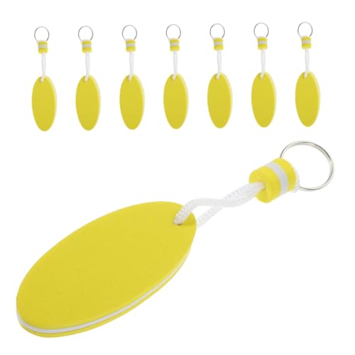 PENIKOKO 8 Stück Teiliges Schwimmender Schlüsselanhänger aus Wasserdichtem Eva Schaumstoff Ergonomisch Ovale Form Hohe Sichtbarkeit Sicherer Schlüsselring für Bootfahren Segeln Kajak PENIKOKO 8 Stück Teiliges Schwimmender Schlüsselanhänger aus Wasserdichtem Eva Schaumstoff Ergonomisch Ovale Form Hohe Sichtbarkeit Sicherer Schlüsselring für Bootfahren Segeln Kajak von PENIKOKO