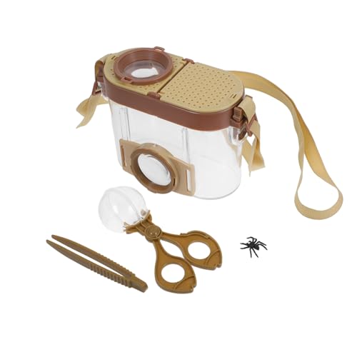 PENIKOKO Beobachtungsbox für Insekten Insektensammelset für Mädchen Lernkäferset mit Lupe Insektensammelset mit Lupe Wissenschafts-Erkundungsset für Abs Hellbraun PENIKOKO Beobachtungsbox für Insekten Insektensammelset für Mädchen Lernkäferset mit Lupe Insektensammelset mit Lupe Wissenschafts-Erkundungsset für Abs Hellbraun von PENIKOKO