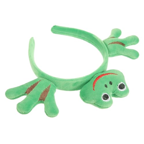 PENIKOKO Cartoon Frosch Haarreif für Erwachsene Weiches Stoff Stirnband Leichtes Cosplay Accessoire für Frauen Modischer Kopfschmuck für Party Karneval Geburtstag und Fotoshootings von PENIKOKO