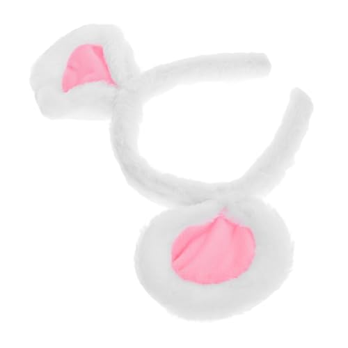PENIKOKO Cartoon-Stirnband-Kopfschmuck schöner Haarreif Halloween-Stirnbänder für Frauen Kostümzubehör Cosplay Mausohren Stirnband Weiche Mausohren-Stirnbänder Tierohrstirnband Plüsch Weiß PENIKOKO Cartoon-Stirnband-Kopfschmuck schöner Haarreif Halloween-Stirnbänder für Frauen Kostümzubehör Cosplay Mausohren Stirnband Weiche Mausohren-Stirnbänder Tierohrstirnband Plüsch Weiß von PENIKOKO
