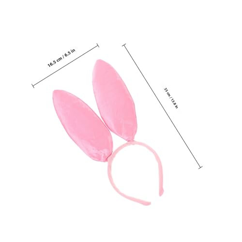 PENIKOKO Cosplay Bunny Ohren Haarreif aus Leichtem Hautfreundlich und Langlebig Charmantes Hasenohren Stirnband mit Passender Kaninchenschwanz Dekoration für Fasching und Karneval von PENIKOKO