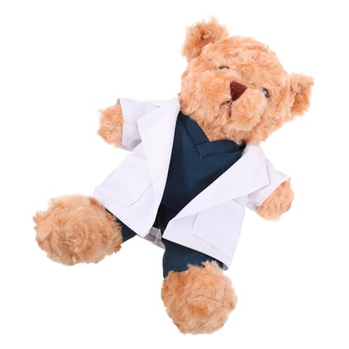 PENIKOKO Doktorbär Puppe Cartoon Stofftier Weicher Stoffbär Ausgestopfter Doktorbär Süßer Bär Valentinstagsbär Stofftier Bär Kuscheltiere Bärenteil Plüsch Hellbraun PENIKOKO Doktorbär Puppe Cartoon Stofftier Weicher Stoffbär Ausgestopfter Doktorbär Süßer Bär Valentinstagsbär Stofftier Bär Kuscheltiere Bärenteil Plüsch Hellbraun von PENIKOKO