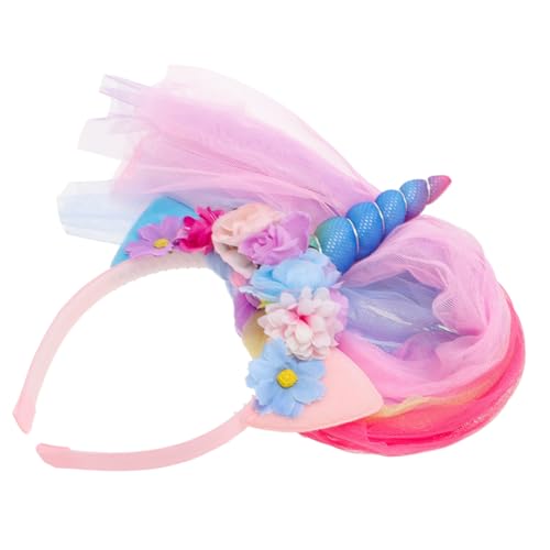 PENIKOKO Einhorn Haarschmuck mit Schleier Traumhaftes Haarband für Geeignet für Geburtstagsfeiern Cosplay und Besondere Anlässe Süßes und Design Rutschfestes Material PENIKOKO Einhorn Haarschmuck mit Schleier Traumhaftes Haarband für Geeignet für Geburtstagsfeiern Cosplay und Besondere Anlässe Süßes und Design Rutschfestes Material von PENIKOKO