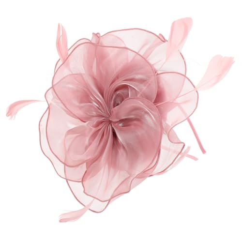 PENIKOKO Eleganter Fascinator Hut für Damen mit Blüten und Federn für Teepartys Hochzeiten und Pferderennen Vielseitiges Haarschmuck Accessoire Zartem PENIKOKO Eleganter Fascinator Hut für Damen mit Blüten und Federn für Teepartys Hochzeiten und Pferderennen Vielseitiges Haarschmuck Accessoire Zartem von PENIKOKO