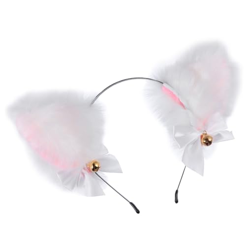 PENIKOKO Flauschiges Katzenohren Haarband mit Schleife und Glöckchen für Cosplay Partys und Feiertage für und Mädchen Kreative Accessoires für Halloween und Geburtstage PENIKOKO Flauschiges Katzenohren Haarband mit Schleife und Glöckchen für Cosplay Partys und Feiertage für und Mädchen Kreative Accessoires für Halloween und Geburtstage von PENIKOKO