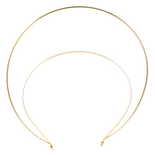 PENIKOKO Goldfarbenes Mary Stirnband mit Doppelter Elastische Haarschmuckbasis für Halloween Kostüm Party Cosplay Sanfte und Schonende für Haar DIY Krone Zubehör von PENIKOKO