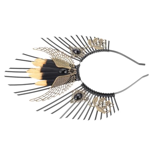 PENIKOKO Gotisches Stirnband Damen Dunkle Krone DIY Haarreif Multi funktionaler Haarschmuck Komfortabel Sicher für Party Festival Cosplay PENIKOKO Gotisches Stirnband Damen Dunkle Krone DIY Haarreif Multi funktionaler Haarschmuck Komfortabel Sicher für Party Festival Cosplay von PENIKOKO