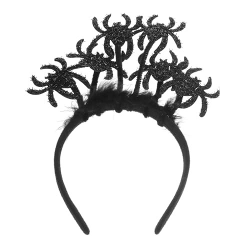 PENIKOKO Halloween Haarreif Spinnenkopfband Schwarz Party Haarreif für Erwachsene Leichtes Halloween Kostüm Accessoire Bequemer Kopfschmuck für Karneval Maskenball und Themenpartys PENIKOKO Halloween Haarreif Spinnenkopfband Schwarz Party Haarreif für Erwachsene Leichtes Halloween Kostüm Accessoire Bequemer Kopfschmuck für Karneval Maskenball und Themenpartys von PENIKOKO