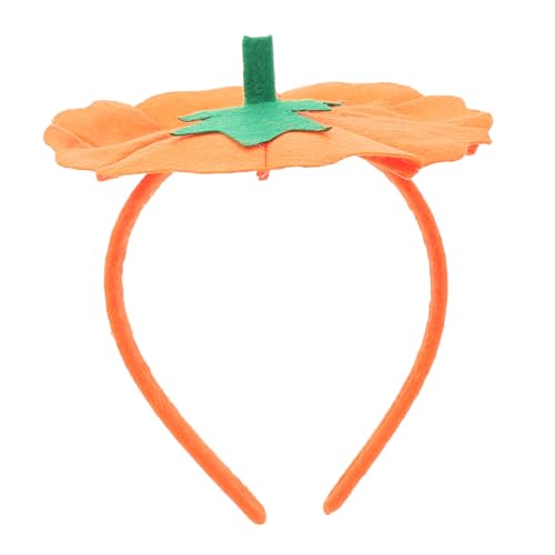 PENIKOKO Halloween Kürbis Haarreif für Erwachsene Dekorativer Stirnband Haarschmuck für Halloween Kostüm Party und Bühnenauftritt Langlebiges Detailreiches Design in Orange von PENIKOKO