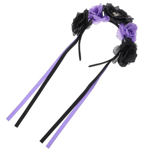 PENIKOKO Halloween Stirnband mit Totenkopf und Rosen Day Of The Dead Kopfschmuck für Damen Party Haarreif Leicht und Langlebig für Karneval Kostüm Cosplay und Halloween PENIKOKO Halloween Stirnband mit Totenkopf und Rosen Day Of The Dead Kopfschmuck für Damen Party Haarreif Leicht und Langlebig für Karneval Kostüm Cosplay und Halloween von PENIKOKO