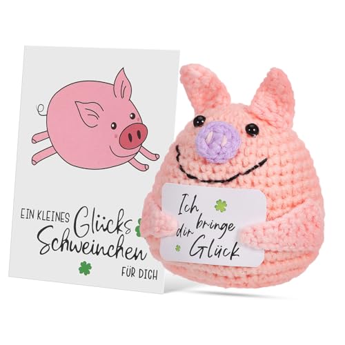 PENIKOKO Handgefertigtes Kuscheliges Häkel Schwein aus Weichem Garn Positives Stricktier als Stress und Dekoration Langlebig und Gefertigt PENIKOKO Handgefertigtes Kuscheliges Häkel Schwein aus Weichem Garn Positives Stricktier als Stress und Dekoration Langlebig und Gefertigt von PENIKOKO