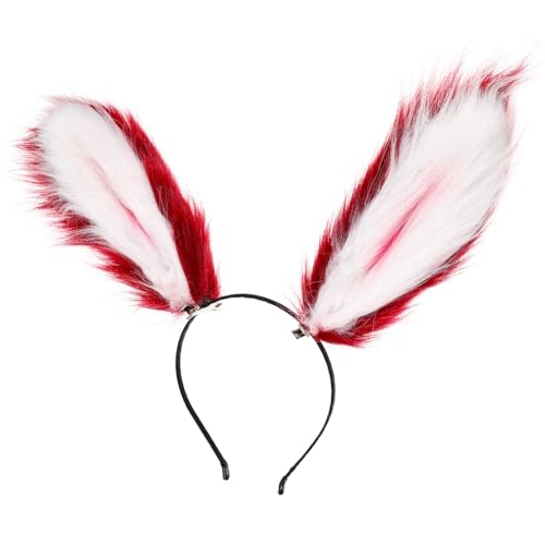 PENIKOKO Handgefertigtes Plüsch hasenohren Haarband Weiches Hautfreundliches Kostüm haarreif für Frauen und Mädchen Dekoratives Party accessoire für Bühne Hochzeit Geburtstag und Alltag von PENIKOKO