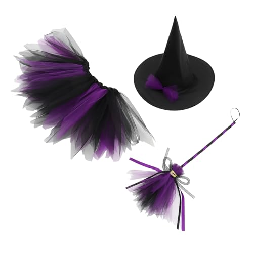 PENIKOKO Hexen Kostüm Set Teilig Halloween Karneval Cosplay Kleid mit Tüllrock und Stirnband Mädchen Verkleidung für Kostümparty Festival Bühnenauftritt PENIKOKO Hexen Kostüm Set Teilig Halloween Karneval Cosplay Kleid mit Tüllrock und Stirnband Mädchen Verkleidung für Kostümparty Festival Bühnenauftritt von PENIKOKO