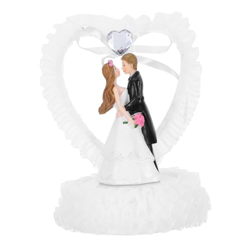 PENIKOKO Hochzeitsdekorationen Tortenaufleger Hochzeit Braut und Bräutigam -Figur Lesbe Sei Gang Kuchendekor aus Harz Multifunktions-Paarpuppe Harzhandwerk Gittergewebe Weiß PENIKOKO Hochzeitsdekorationen Tortenaufleger Hochzeit Braut und Bräutigam -Figur Lesbe Sei Gang Kuchendekor aus Harz Multifunktions-Paarpuppe Harzhandwerk Gittergewebe Weiß von PENIKOKO
