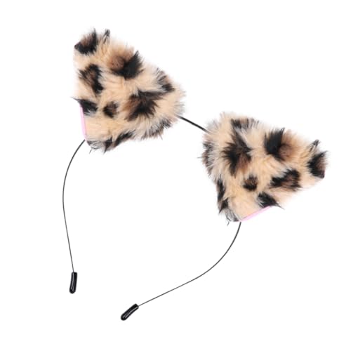 PENIKOKO Leopardenmuster Katzenohren Haarreif Kopfband Leichtes Formstabiles Party Stirnband Damen Karneval Fasching Kostüm Zubehör PENIKOKO Leopardenmuster Katzenohren Haarreif Kopfband Leichtes Formstabiles Party Stirnband Damen Karneval Fasching Kostüm Zubehör von PENIKOKO