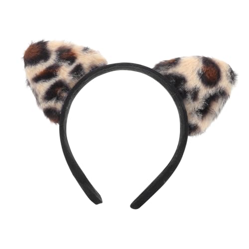 PENIKOKO Leopardenmuster Katzenohren Haarreifen für Damen Süßes Flauschiges Tier Haaraccessoire für Festivals und Partys Bequem PENIKOKO Leopardenmuster Katzenohren Haarreifen für Damen Süßes Flauschiges Tier Haaraccessoire für Festivals und Partys Bequem von PENIKOKO