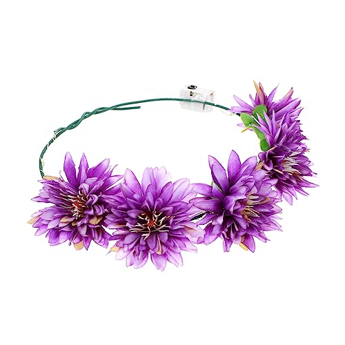 PENIKOKO Luminous LED Haarband für Damen Leuchtendes Blumenkranz Stirnband für Festivals und Kostümpartys Dekoratives Haarschmuck mit Farboptionen Warmweiß für Unvergessliche PENIKOKO Luminous LED Haarband für Damen Leuchtendes Blumenkranz Stirnband für Festivals und Kostümpartys Dekoratives Haarschmuck mit Farboptionen Warmweiß für Unvergessliche von PENIKOKO